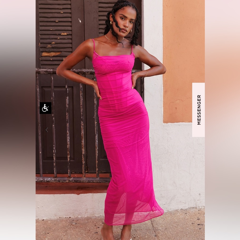 COPY - House of CB Nalini Fuchsia Maxi Dress
